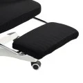 Manager's office chair with footrest Meton pakoworld white - mesh black 48x60x118-128cm