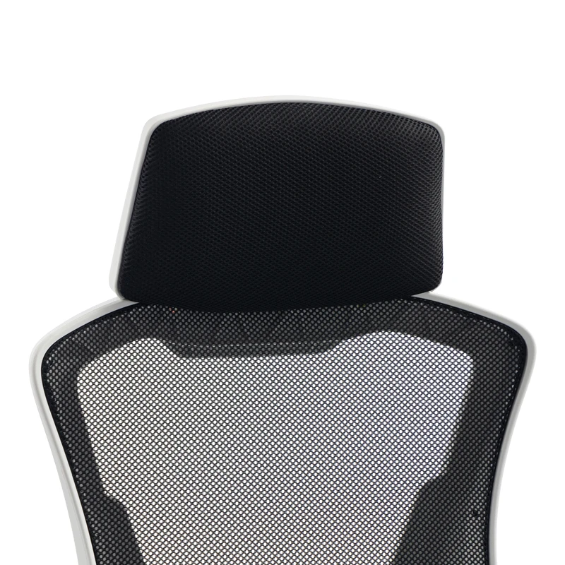 Manager's office chair with footrest Meton pakoworld white - mesh black 48x60x118-128cm