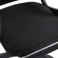 Manager's office chair with footrest Meton pakoworld mesh black color 48x60x118-128cm