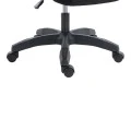 Manager's office chair with footrest Meton pakoworld mesh black color 48x60x118-128cm
