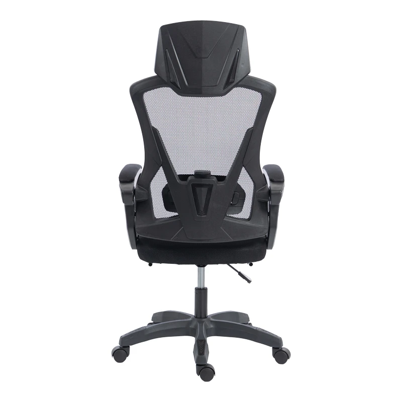 Manager's office chair with footrest Meton pakoworld mesh black color 48x60x118-128cm