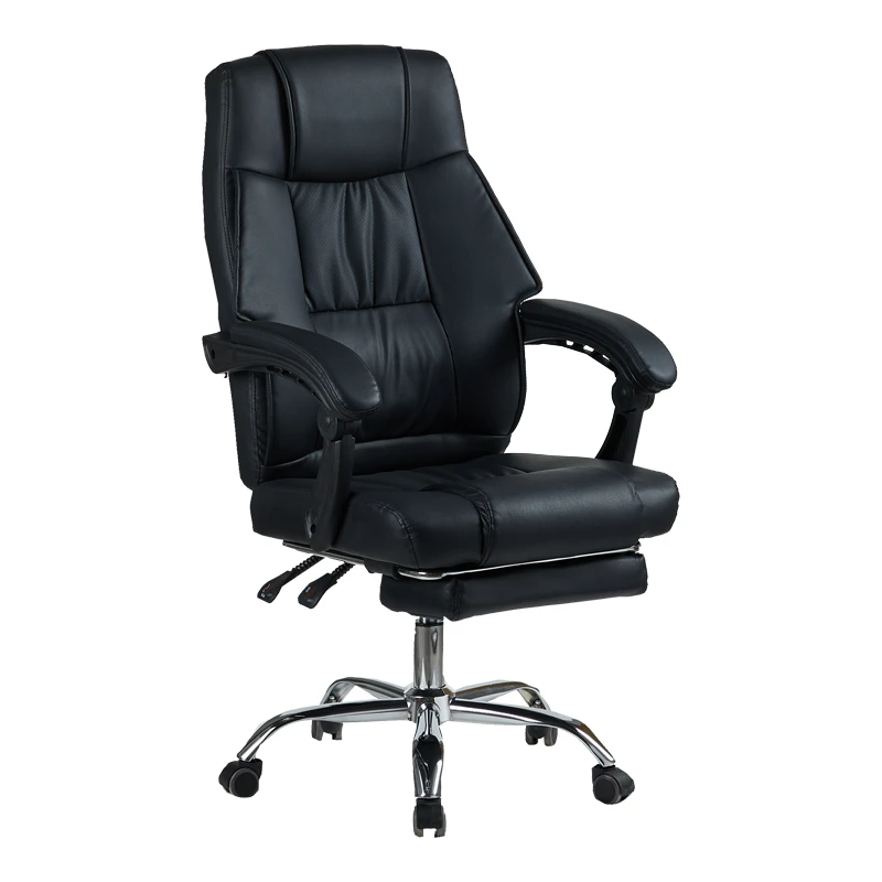 Director's office chair with footrest Vimmi pakoworld pu black 60x62.5x102-112cm
