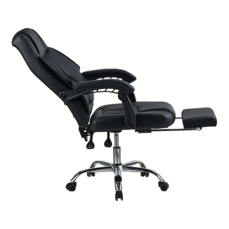 Director's office chair with footrest Vimmi pakoworld pu black 60x62.5x102-112cm