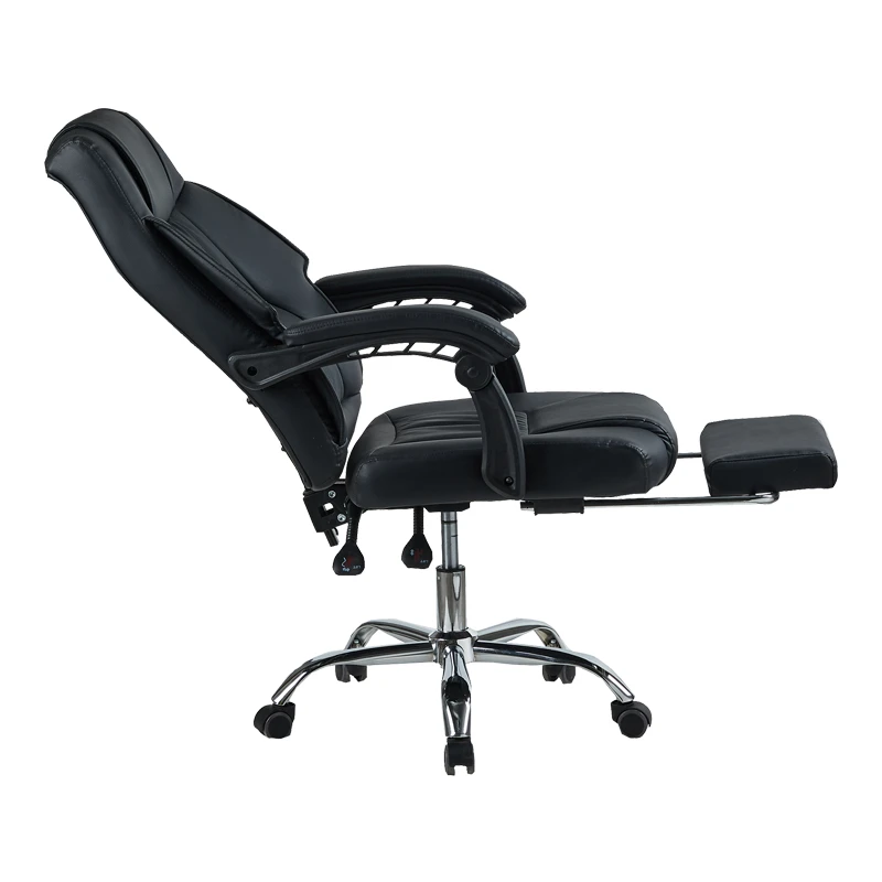 Director's office chair with footrest Vimmi pakoworld pu black 60x62.5x102-112cm