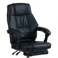 Director's office chair with footrest Vimmi pakoworld pu black 60x62.5x102-112cm