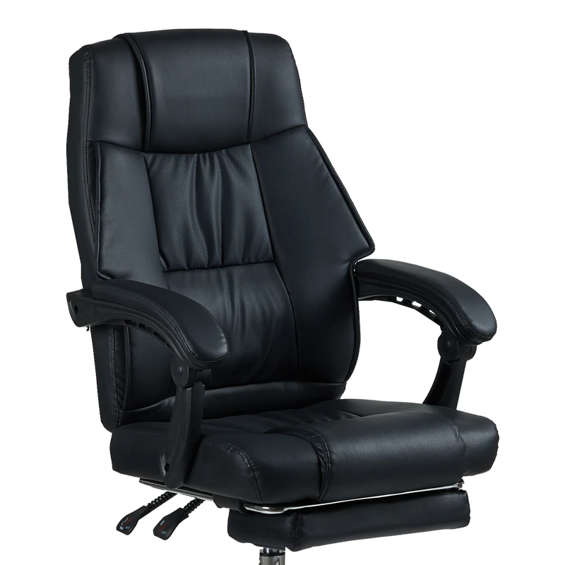Director's office chair with footrest Vimmi pakoworld pu black 60x62.5x102-112cm