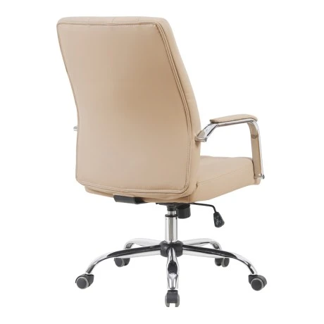 Καρέκλα γραφείου διευθυντή Mido pakoworld pu cappuccino 58x71x100-106εκ