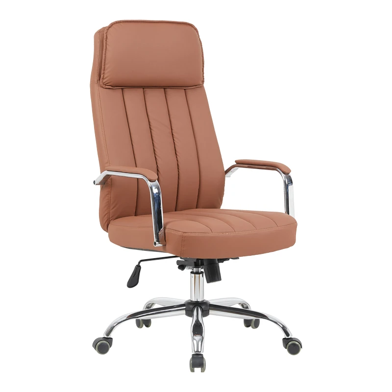 Morales pakoworld pu brown manager's office chair 60x70x118-124cm