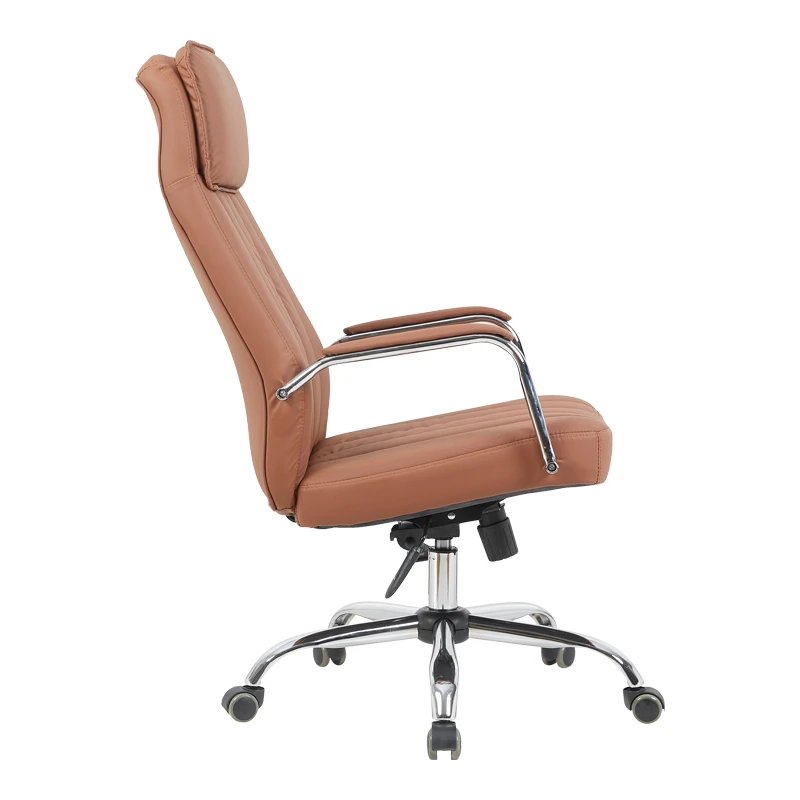 Morales pakoworld pu brown manager's office chair 60x70x118-124cm