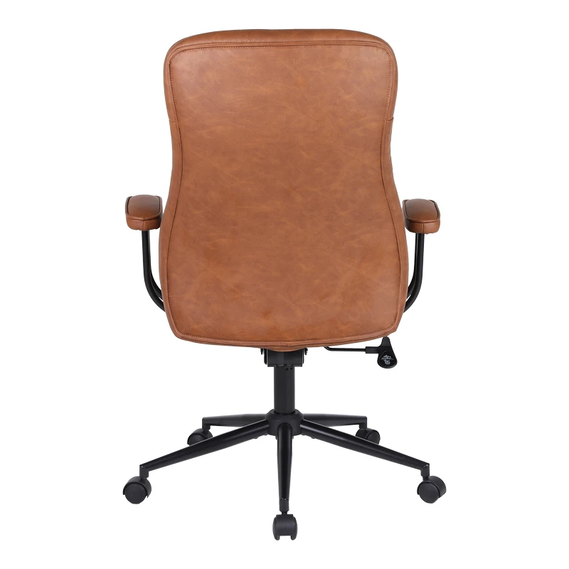 Manager's office chair Philareti pakoworld brown PU 74x71.5x108-118cm