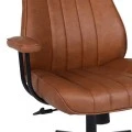 Manager's office chair Philareti pakoworld brown PU 74x71.5x108-118cm