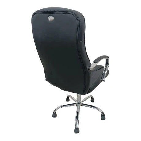 Director's office chair Quilted pakoworld pu black 62x70x116cm