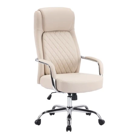 Manager office chair Rianda pakoworld beige pu 70x6x116-124cm