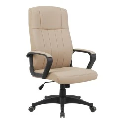 Καρέκλα γραφείου διευθυντή Roby pakoworld pu cappuccino 60x70x102-110εκ