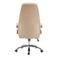 Manager chair Sonar pakoworld beige pu 61x57x120-128cm