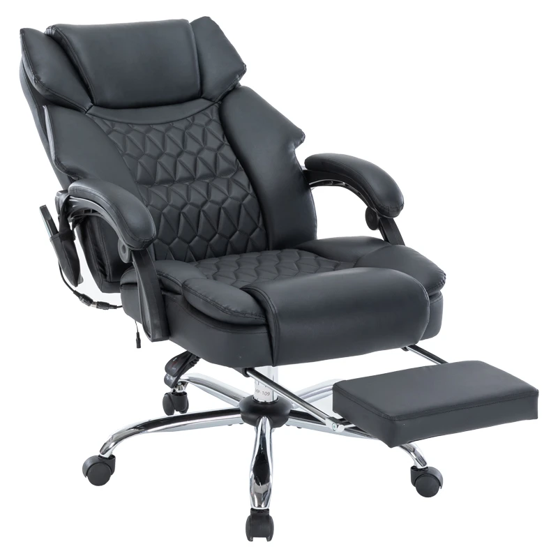 Director's office chair Thrive pakoworld Premium Quality mechanism massage-heated back pu black
