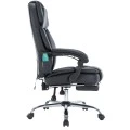 Director's office chair Thrive pakoworld Premium Quality mechanism massage-heated back pu black