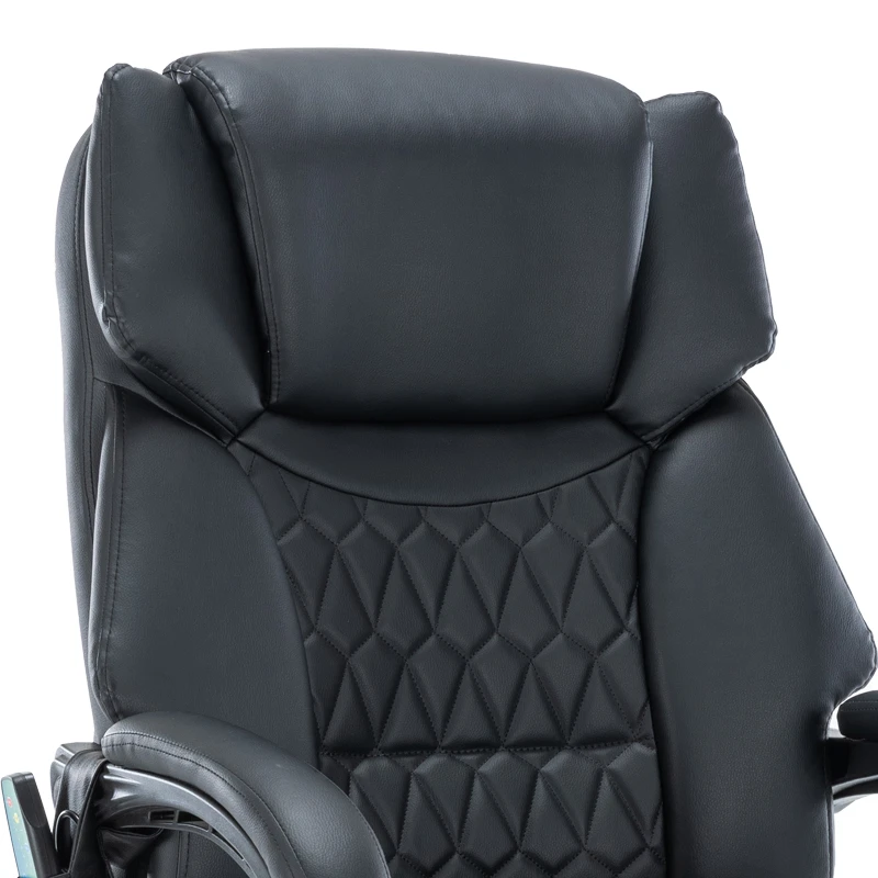 Director's office chair Thrive pakoworld Premium Quality mechanism massage-heated back pu black