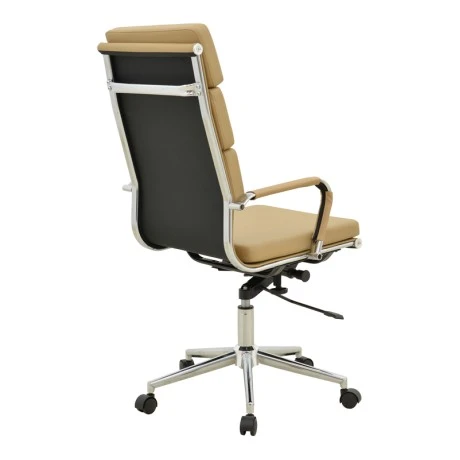 Manager office chair Tokyo pakoworld with beige pu 55.5x52x108cm