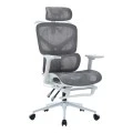 Vigo pakoworld white executive office chair, mesh grey 52x70x118-124cm