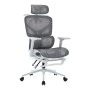 Vigo pakoworld executive office chair with footrest white grey mesh 52x70x118-124cm