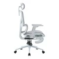 Vigo pakoworld white executive office chair, mesh grey 52x70x118-124cm