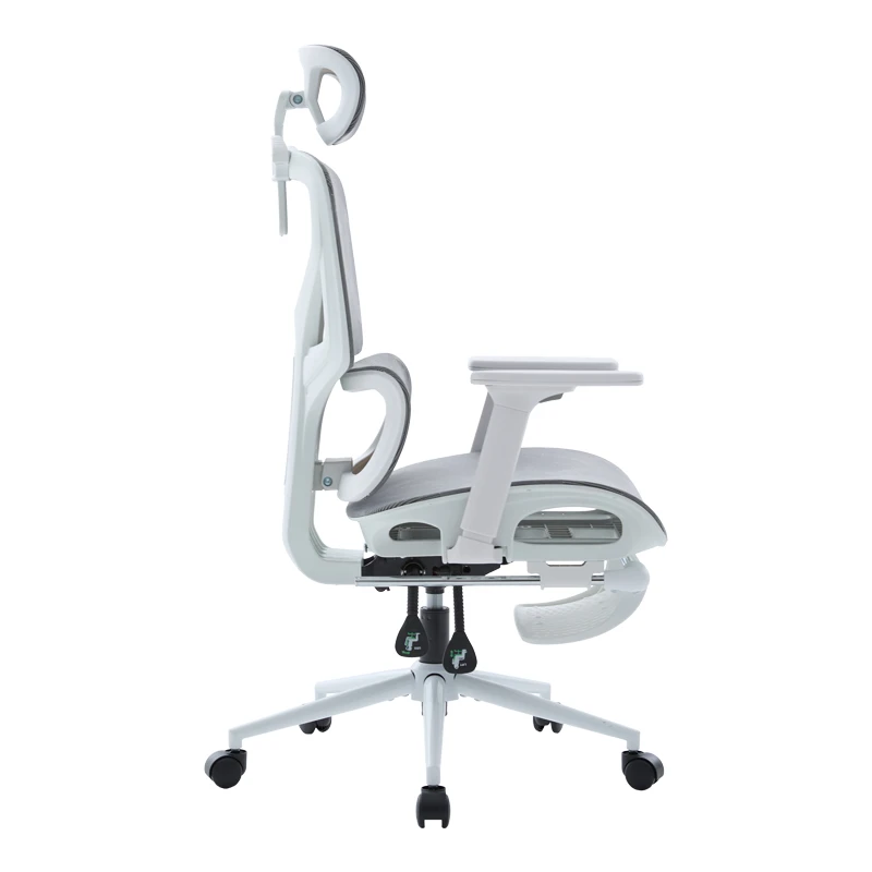 Vigo pakoworld white executive office chair, mesh grey 52x70x118-124cm