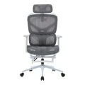 Vigo pakoworld white executive office chair, mesh grey 52x70x118-124cm