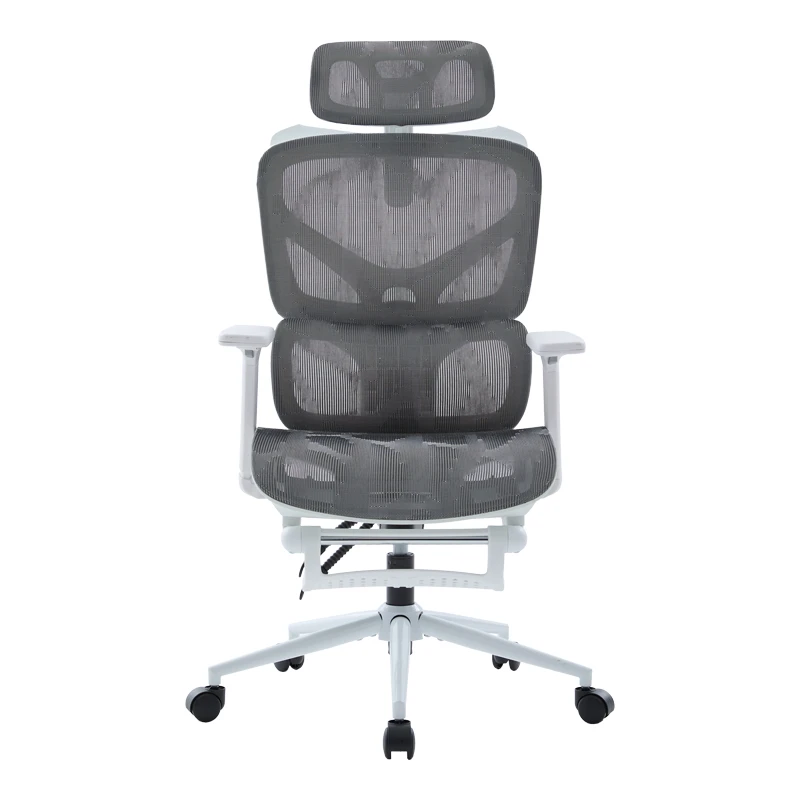 Vigo pakoworld white executive office chair, mesh grey 52x70x118-124cm