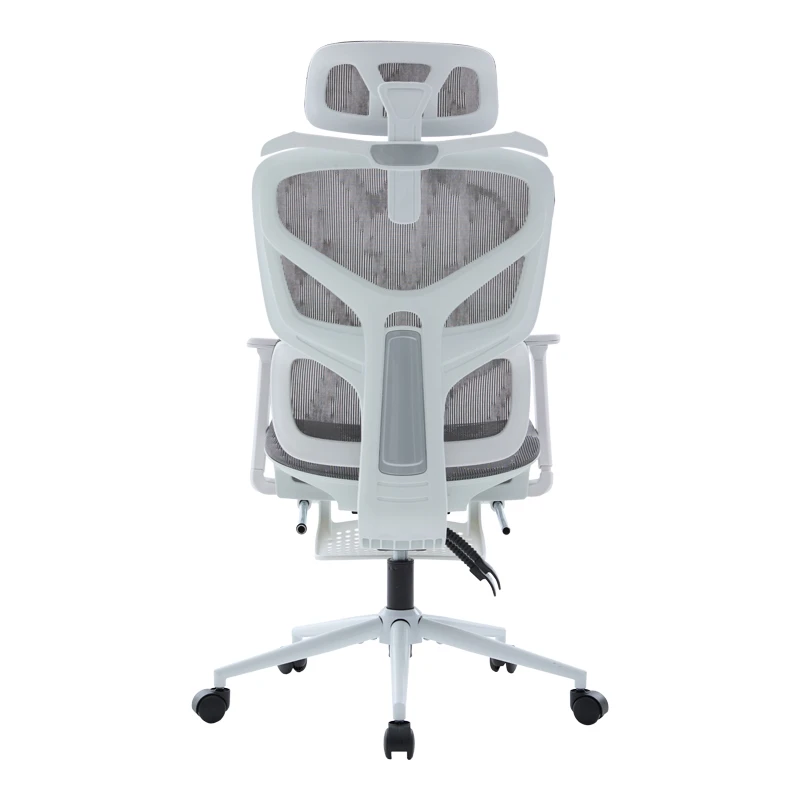 Vigo pakoworld white executive office chair, mesh grey 52x70x118-124cm