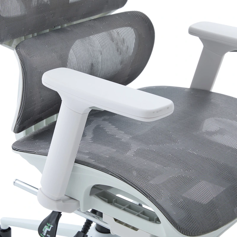 Vigo pakoworld white executive office chair, mesh grey 52x70x118-124cm