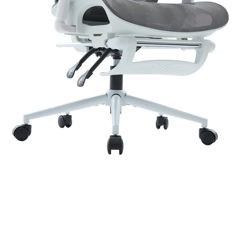 Vigo pakoworld white executive office chair, mesh grey 52x70x118-124cm