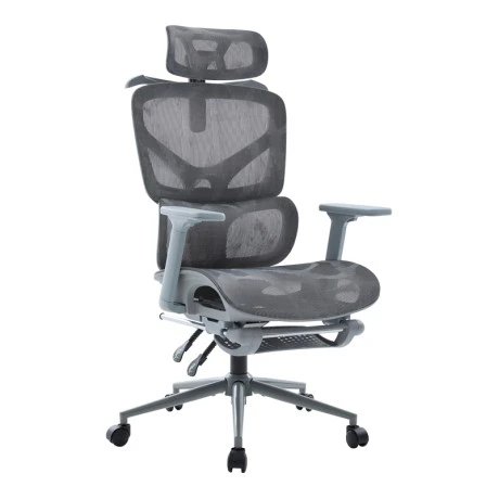 Vigo pakoworld mesh executive office chair with footrest grey color 52x70x118-124cm