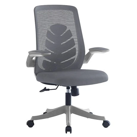 Office chair Enrich pakoworld with fabric mesh in grey colour