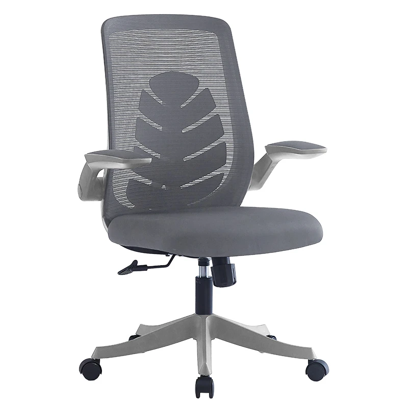 Office chair Enrich pakoworld with fabric mesh in grey colour