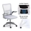 Work chair manager Annalise pakoworld mesh grey 57χ53χ100cm