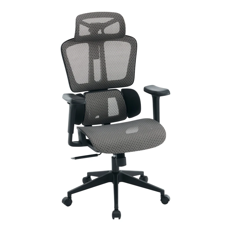 ErgoFlow office chair pakoworld black-gray 73x64x112-135cm