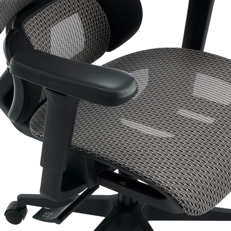 ErgoFlow office chair pakoworld black-gray 73x64x112-135cm
