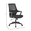 Office chair Fragrant pakoworld with fabric mesh in grey colour