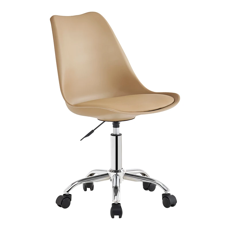 Office chair Gaston II pakoworld pp-pu cappuccino 48x57x77-90cm