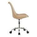 Office chair Gaston II pakoworld pp-pu cappuccino 48x57x77-90cm