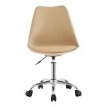 Office chair Gaston II pakoworld pp-pu cappuccino 48x57x77-90cm