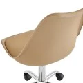 Office chair Gaston II pakoworld pp-pu cappuccino 48x57x77-90cm