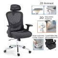 Work chair manager Mergi pakoworld black mesh 62x63x120cm