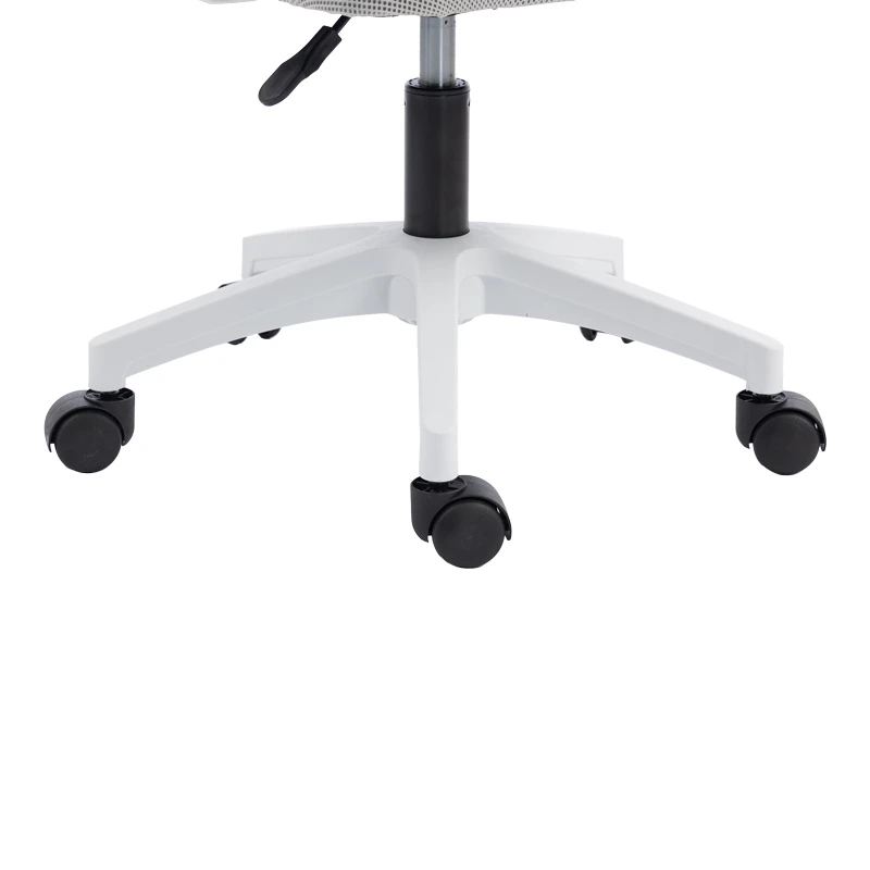 Penza office chair pakoworld white - mesh grey 48x58x92-102cm