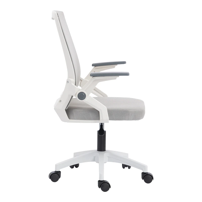 Penza office chair pakoworld white - mesh grey 48x58x92-102cm