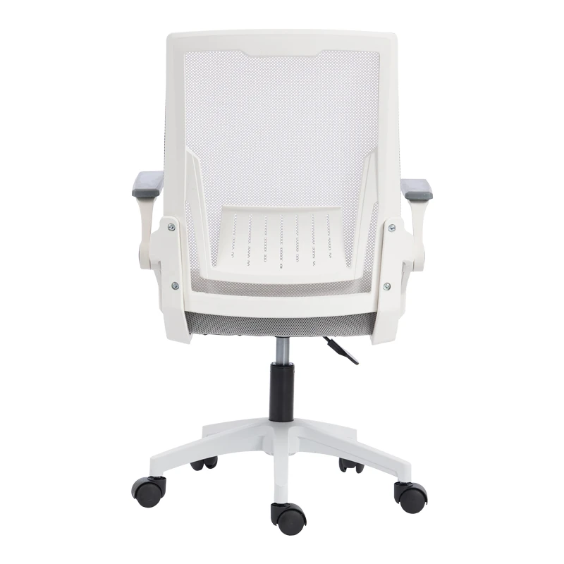 Penza office chair pakoworld white - mesh grey 48x58x92-102cm