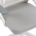 Penza office chair pakoworld white - mesh grey 48x58x92-102cm