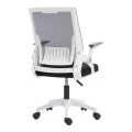 Penza office chair pakoworld white - mesh black 48x58x92-102cm