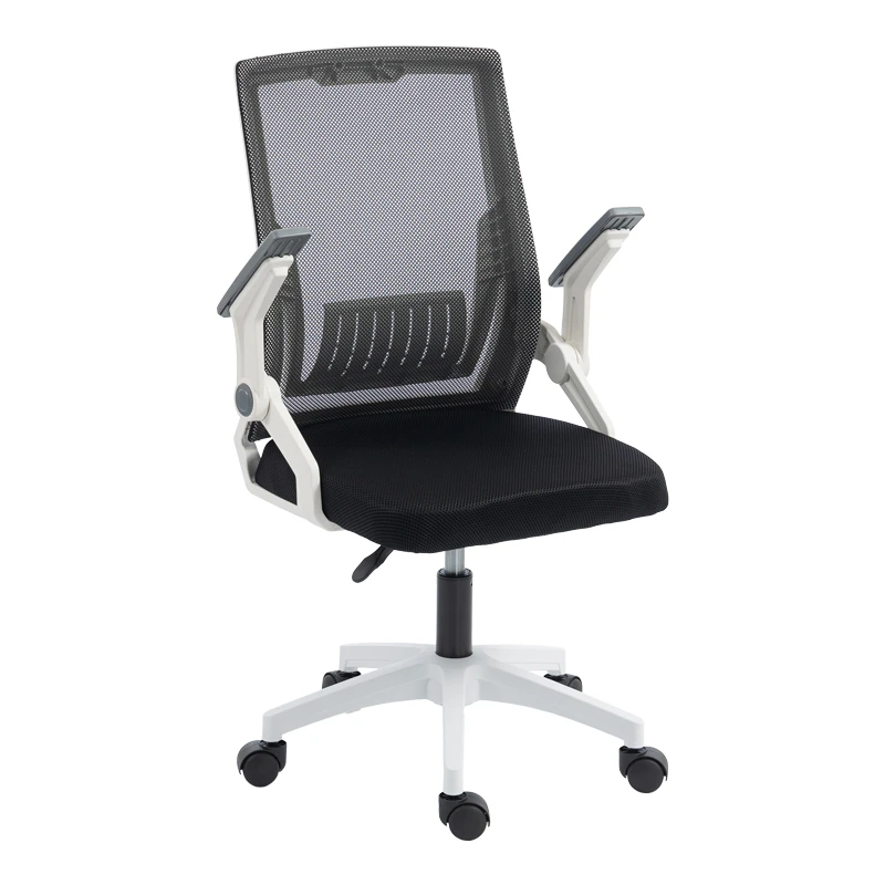 Penza office chair pakoworld white - mesh black 48x58x92-102cm